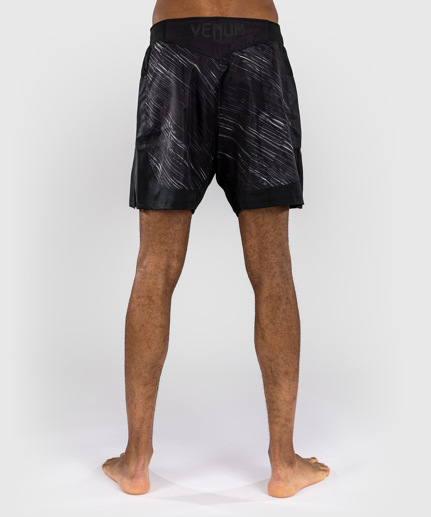 Venum Rapid Pantalones Cortos de Lucha - Negro/Gris Tormenta