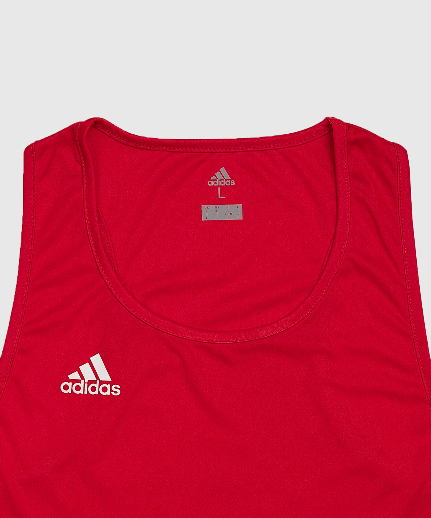Adidas Englische Box-Canotta - Rot/Weiß