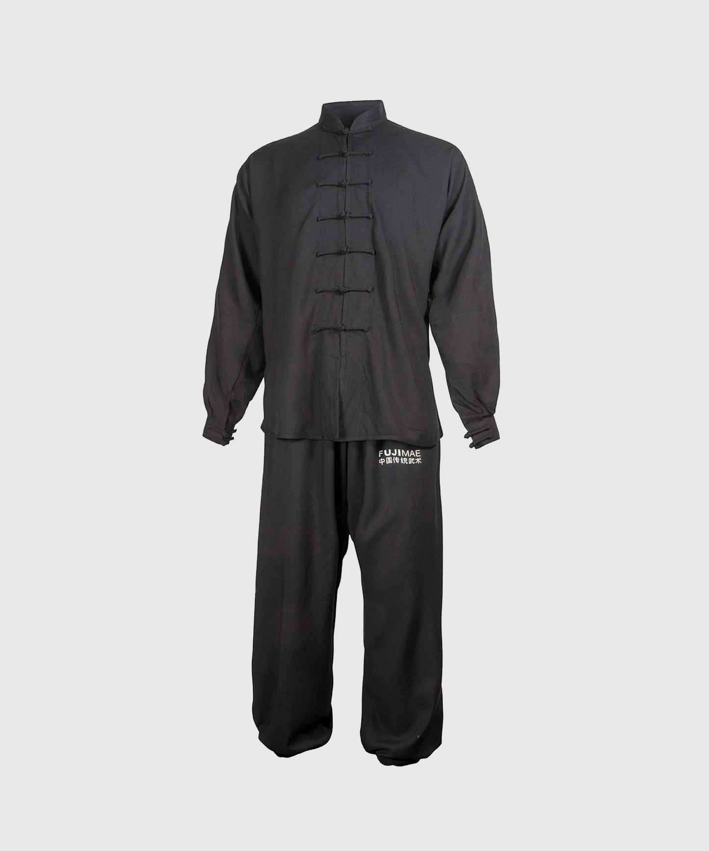 Fujimae Qing Tai-Chi Anzug - Schwarz