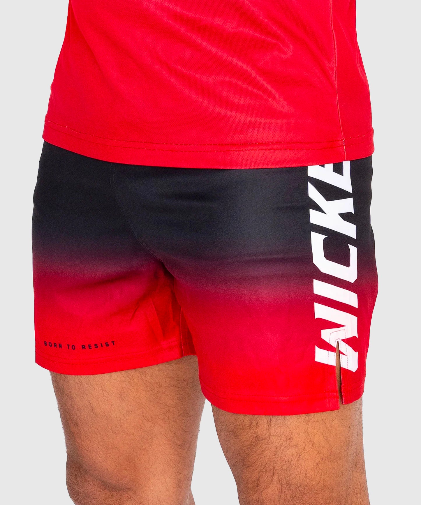 Wicked One Ghost Fightshorts - Negro/Rojo