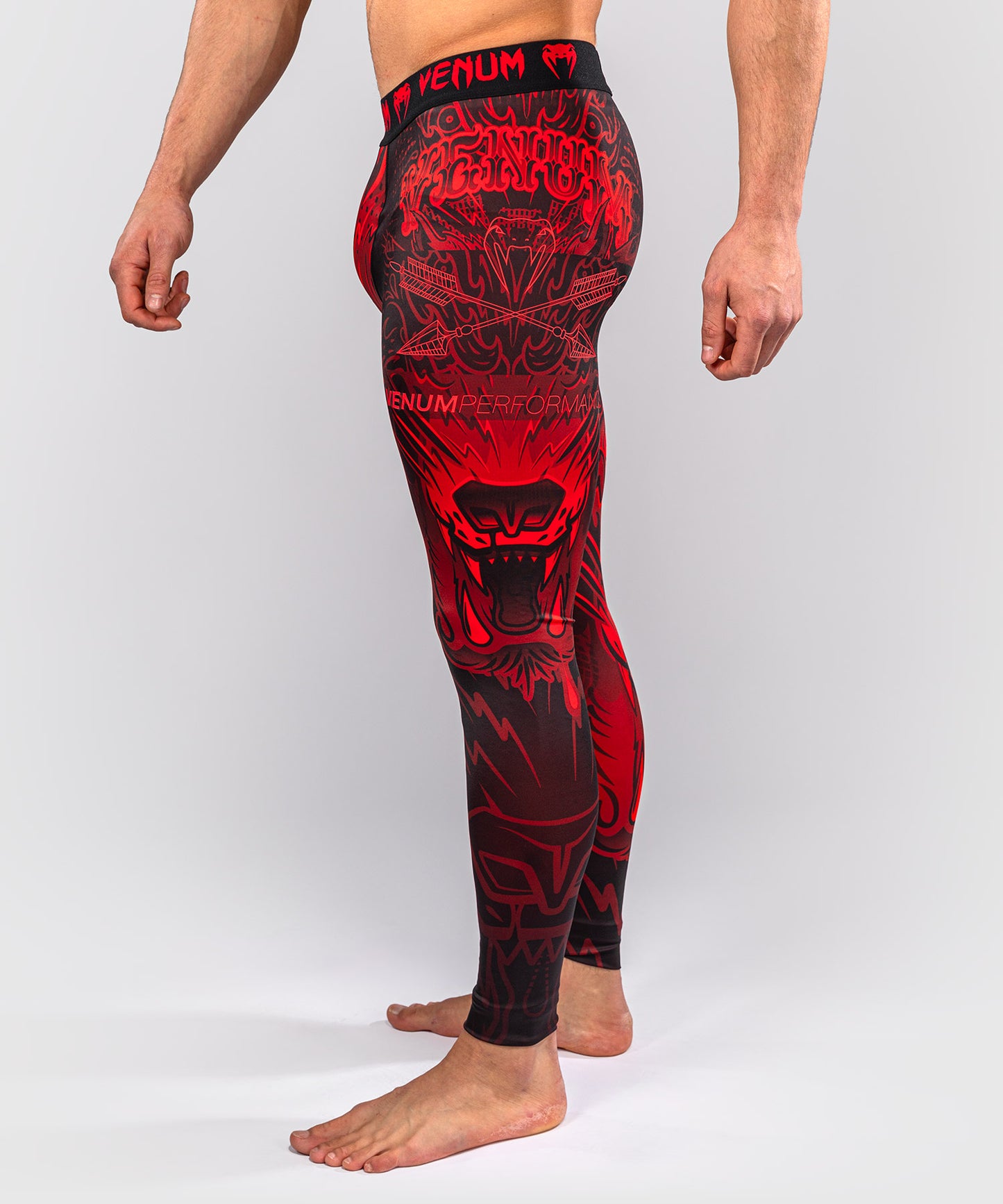 Venum Wolf Atak Spats – Nero/Rosso