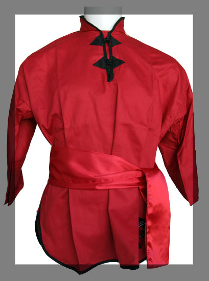 Fujimae Chaqueta de Kung-Fu - Rojo
