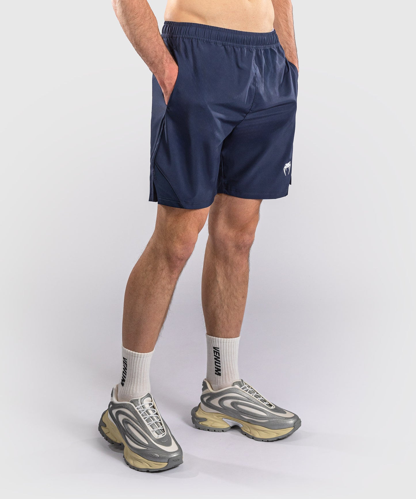 Venum Contender Shorts de entrenamiento - Azul marino/Blanco