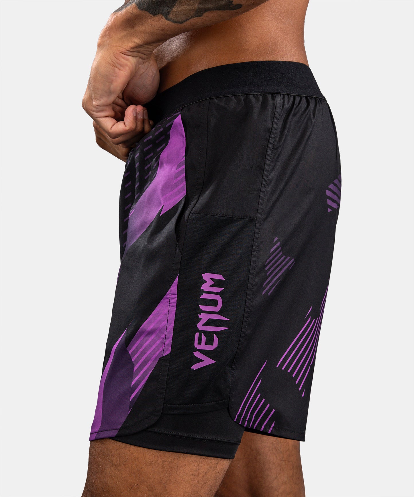 Venum No-Gi 6.0 Pantalón Corto de Entrenamiento - Negro/Morado