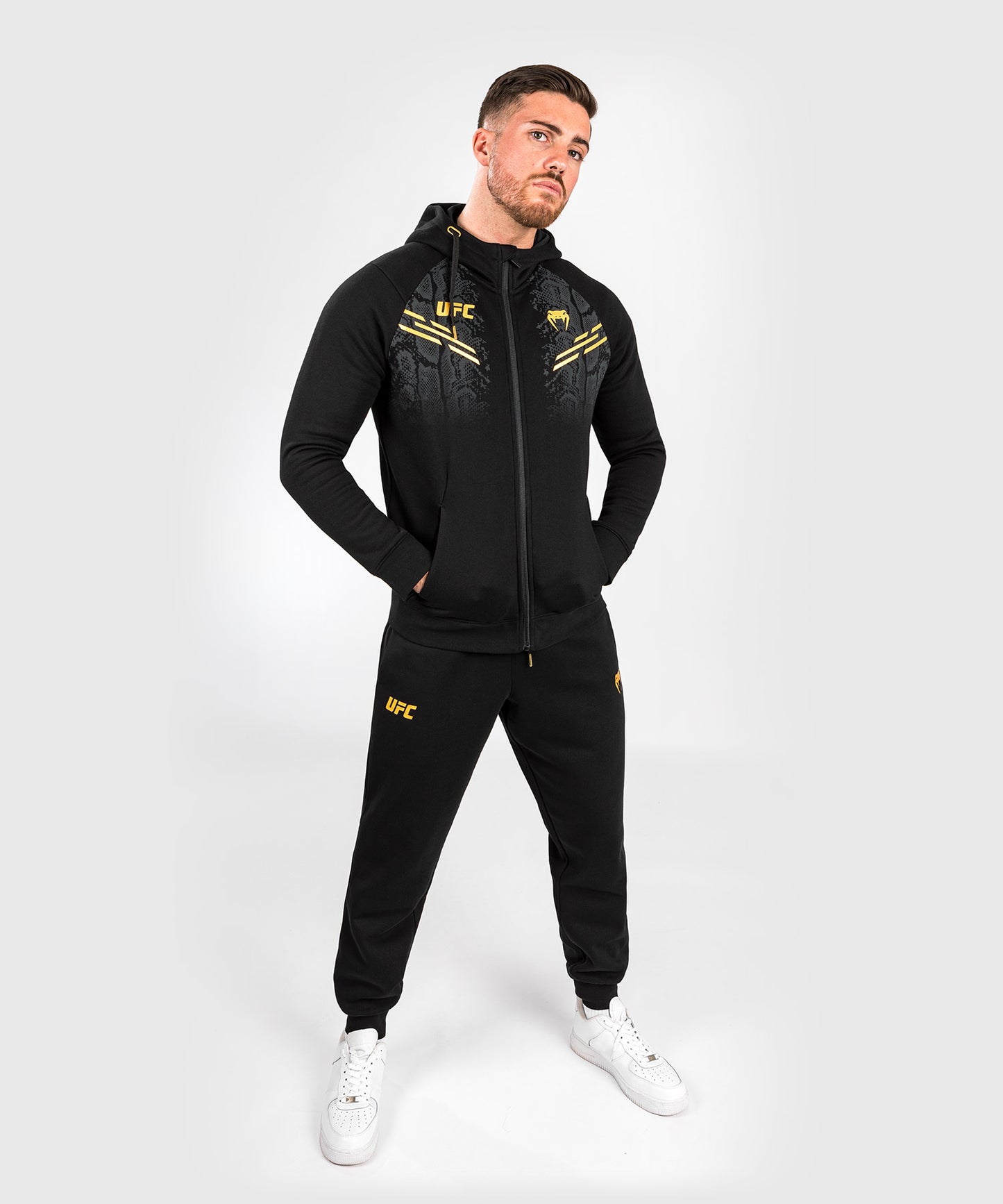 Sweatshirt Zippé à Capuche pour Hommes UFC Adrenaline by Venum Replica - Champion