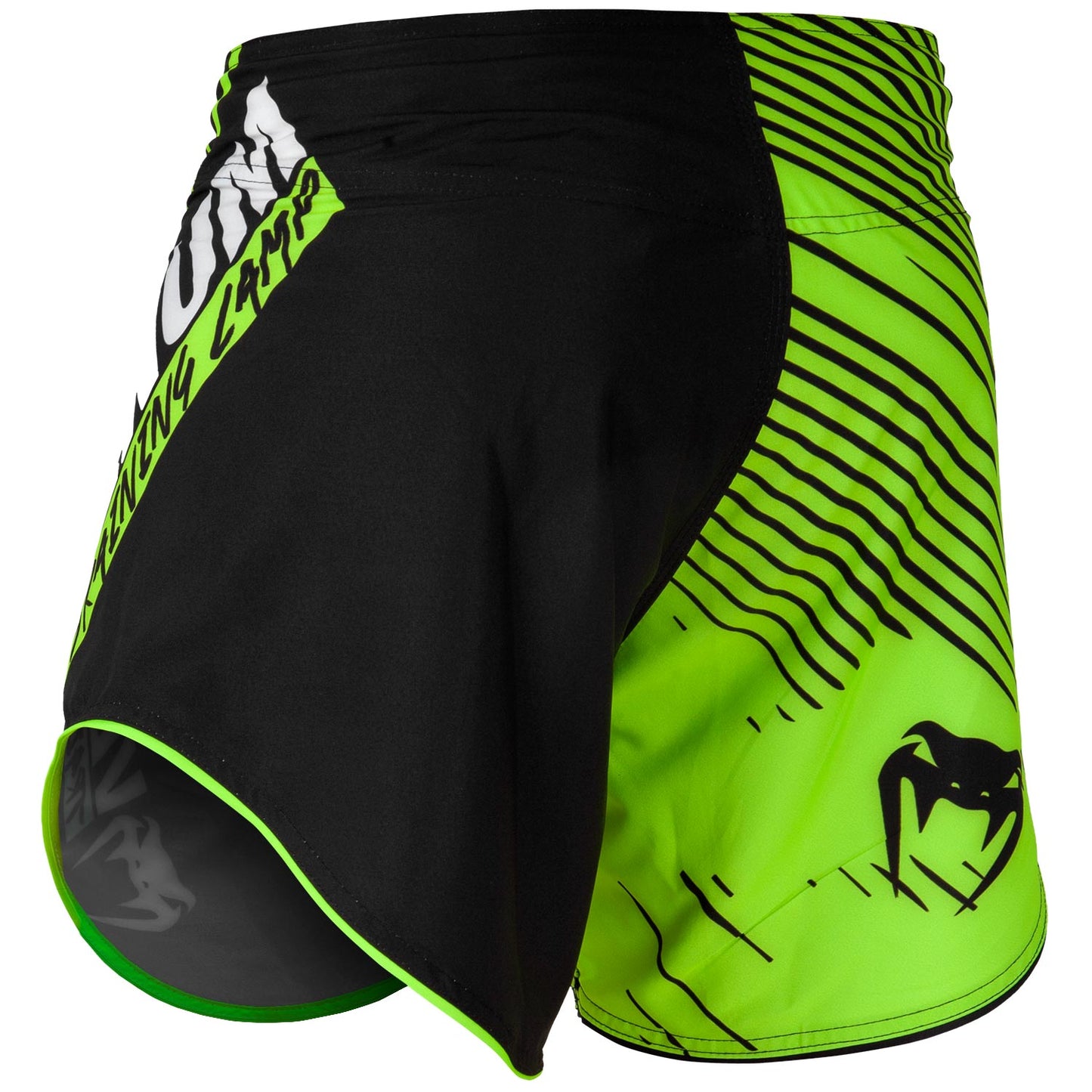 Venum Training Camp 2.0 short fightshorts - Black/Fluorescent Yellow