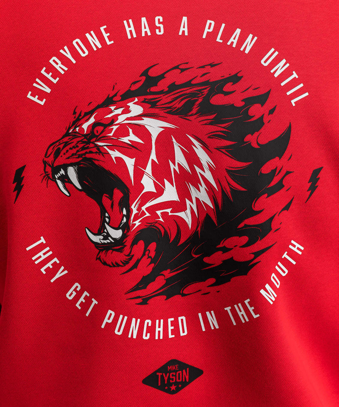 Sweat à capuche Venum x Mike Tyson Tiger - Rouge Intense/Noir Profond