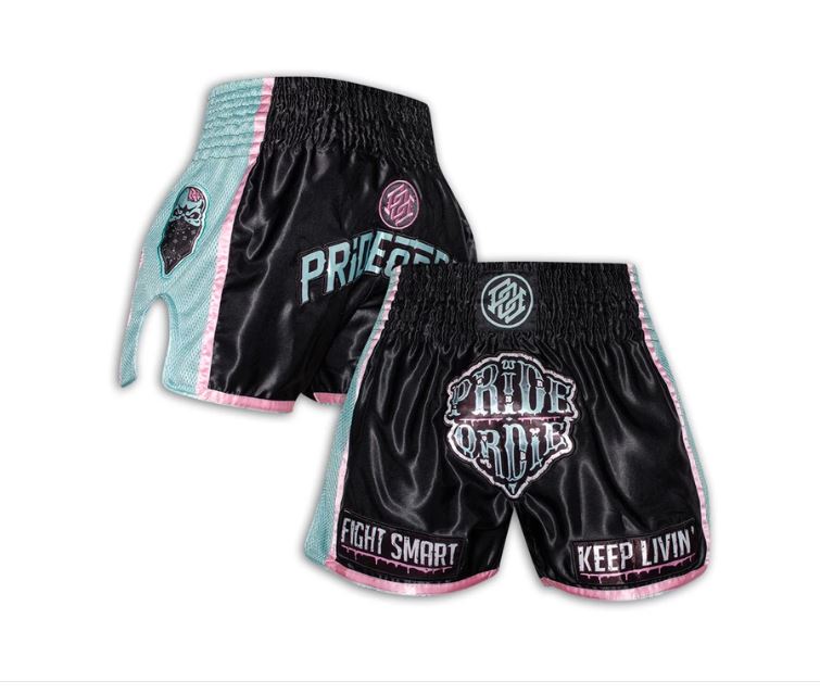 Short de Muay Thai Pride Or Die Z-Camp - Noir