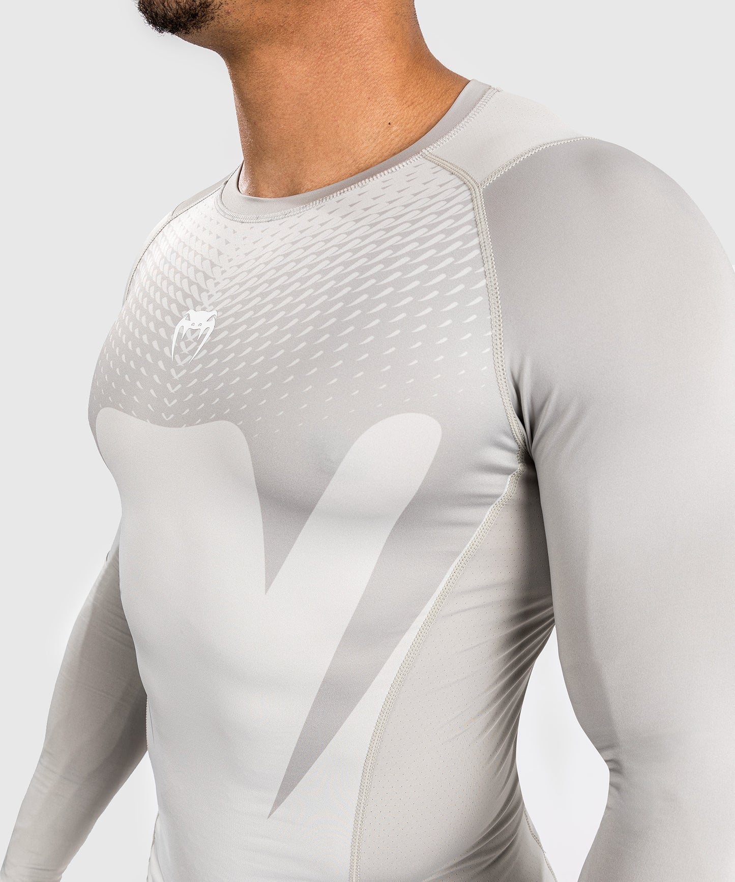 Venum Attack Herren Langarm Rashguard - Sand