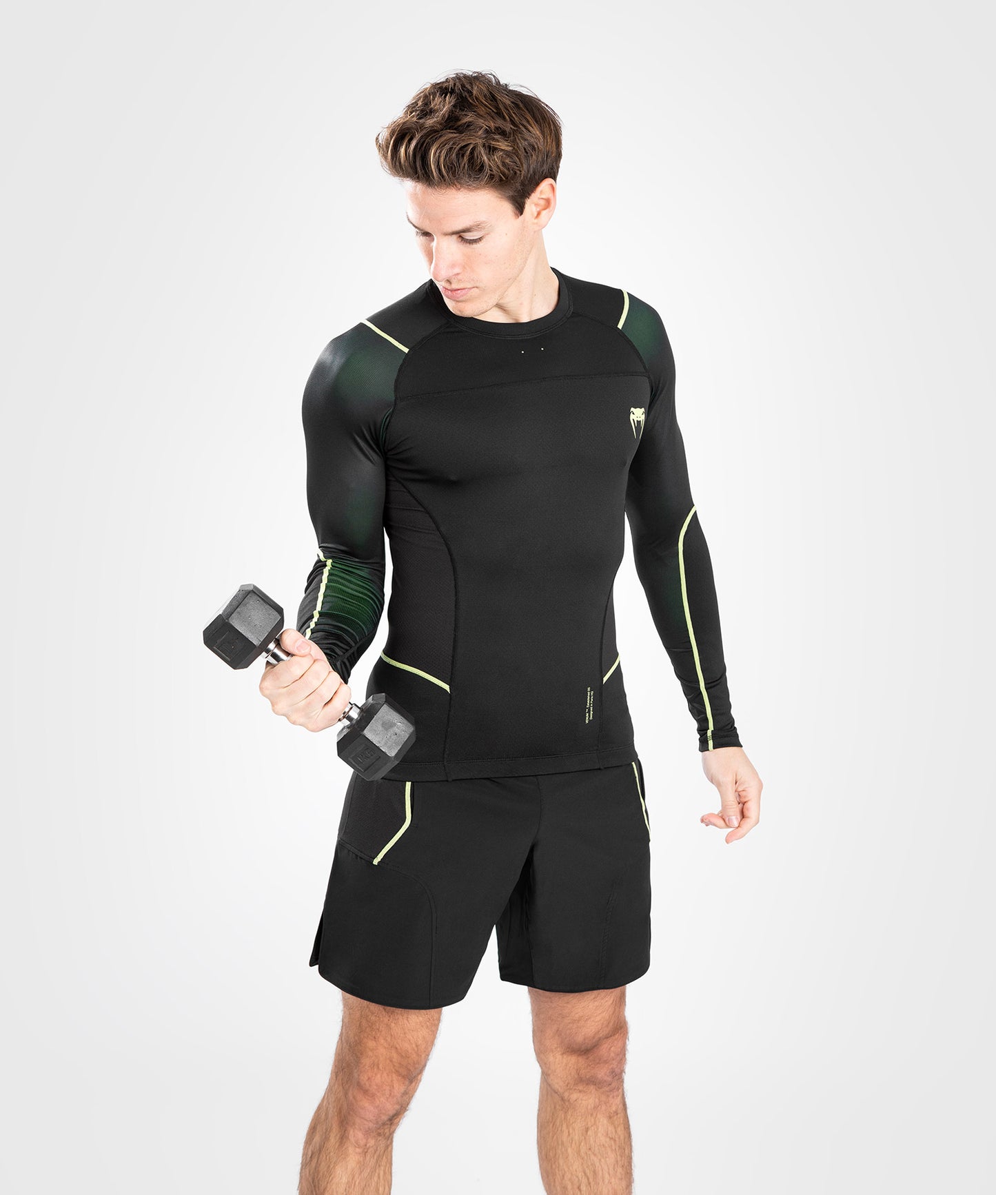 Rashguard Hommes - Manches longues Venum Fusion 2.0  - Noir/Jaune