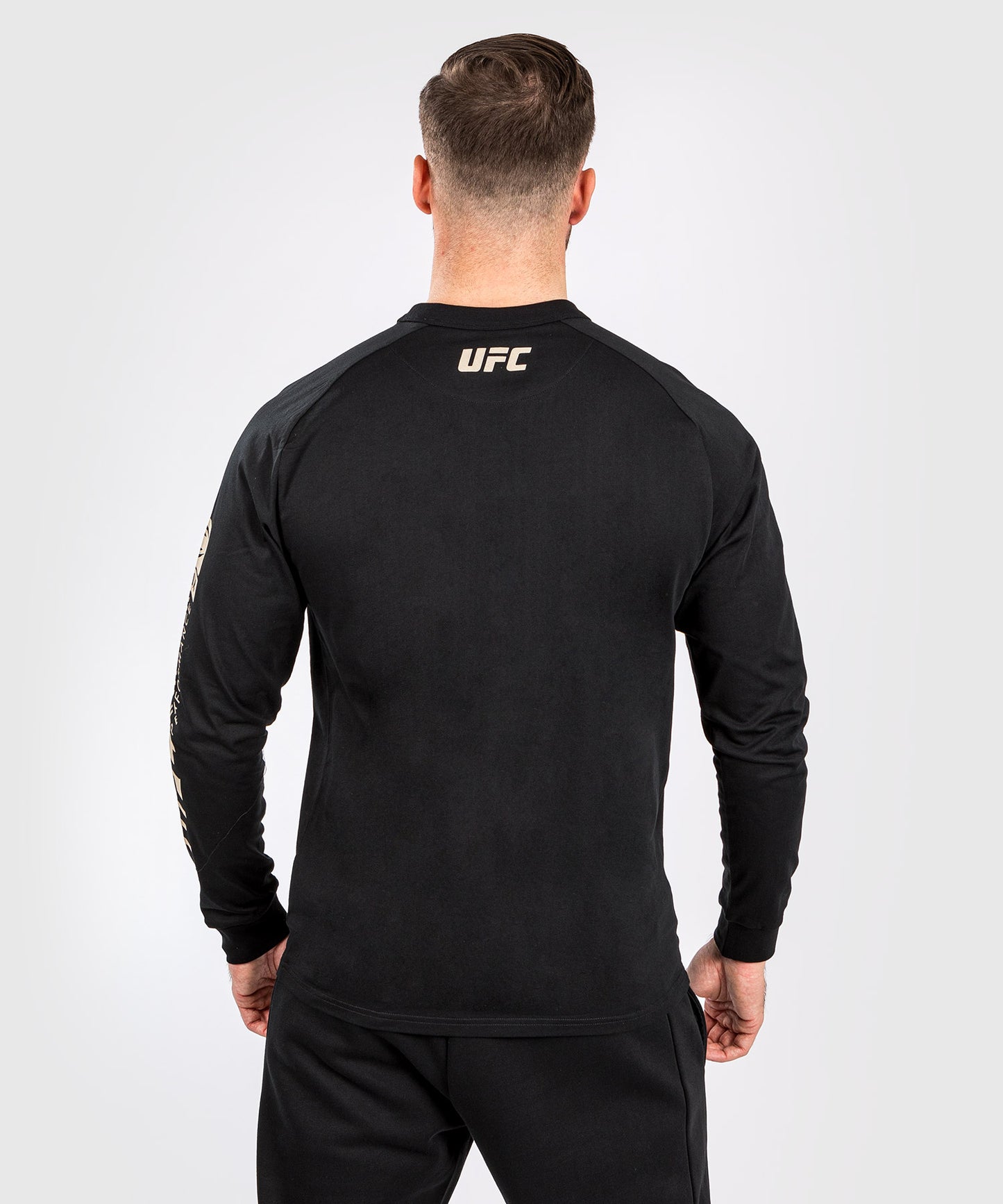 UFC Adrenaline by Venum Fight Week Langärmeliges Herren-T-Shirt - Schwarz