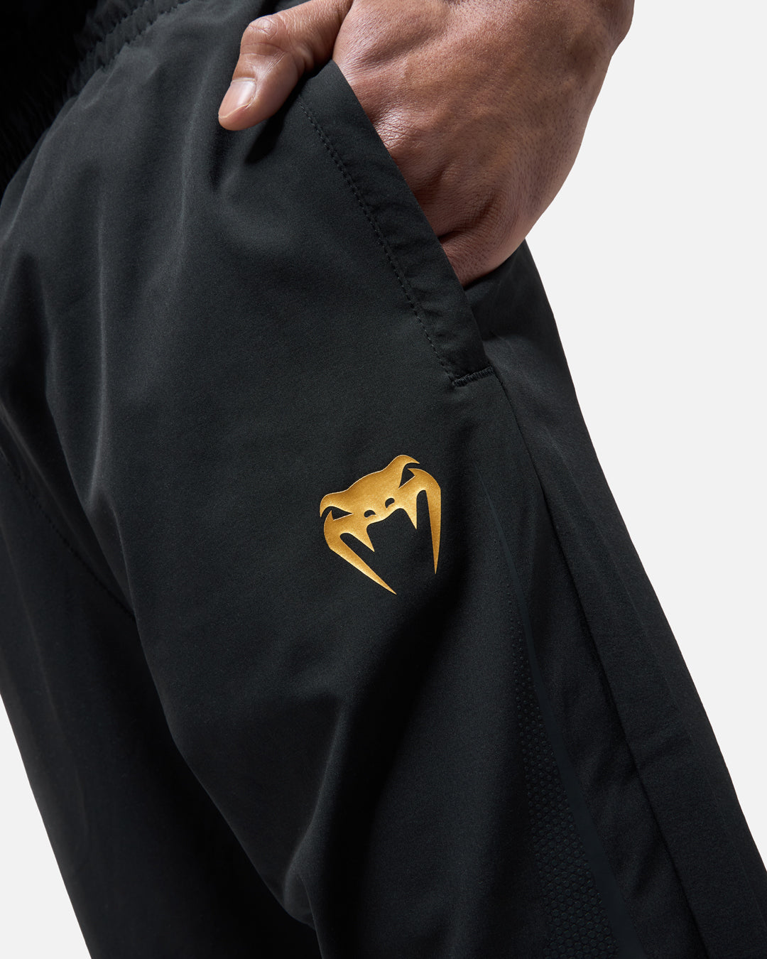 FK x Venum Hexagone MMA Komplettes Trainingsanzug-Set (Jacke + Hose) - Schwarz/Gold