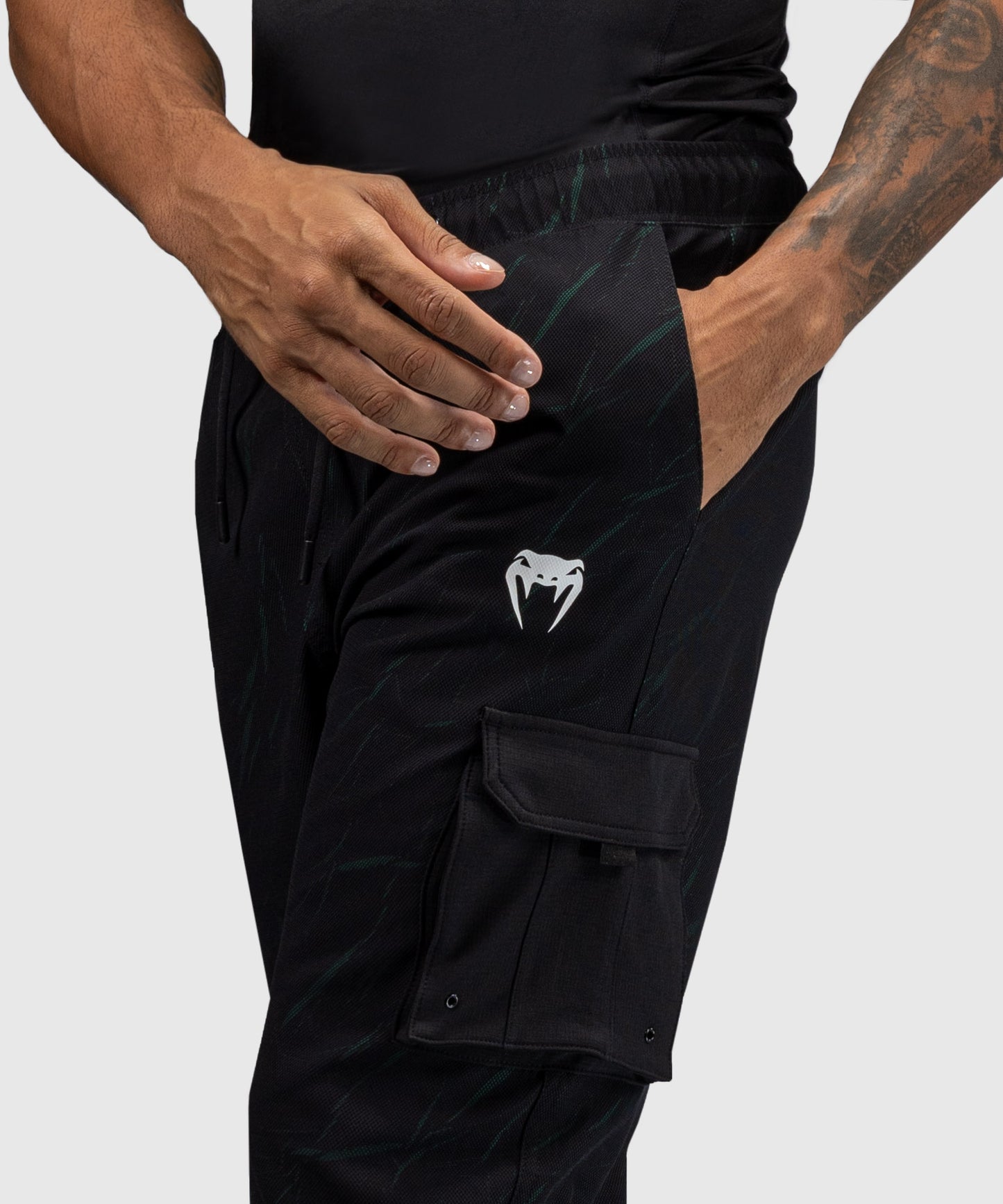 Venum Trooper Herren Trainingshose - Schwarz/Waldgrün