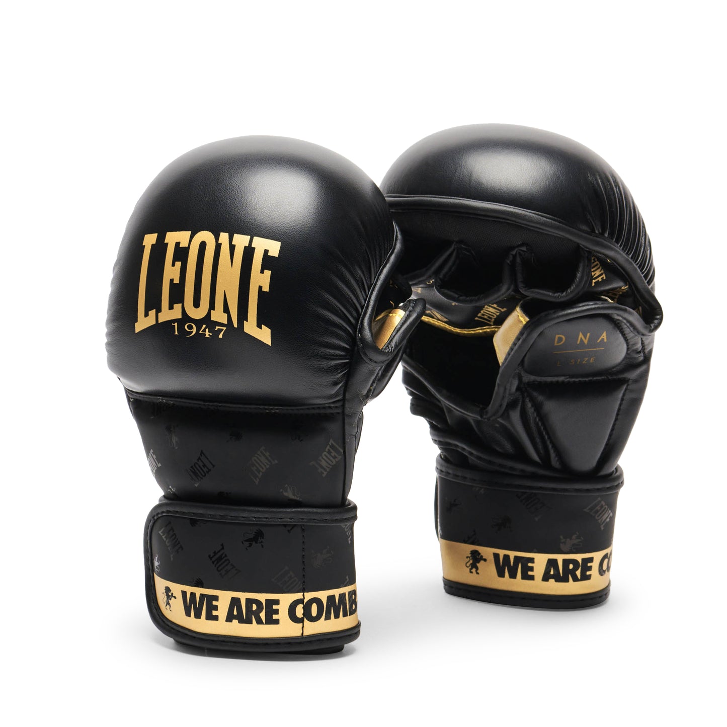 Leone DNA Guantes de Sparring MMA - Negro/Oro