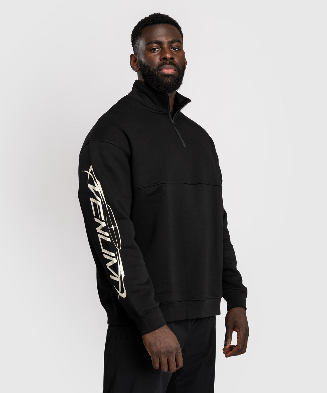 Venum Eclipse Felpa Mezza Zip – Nero/Avorio