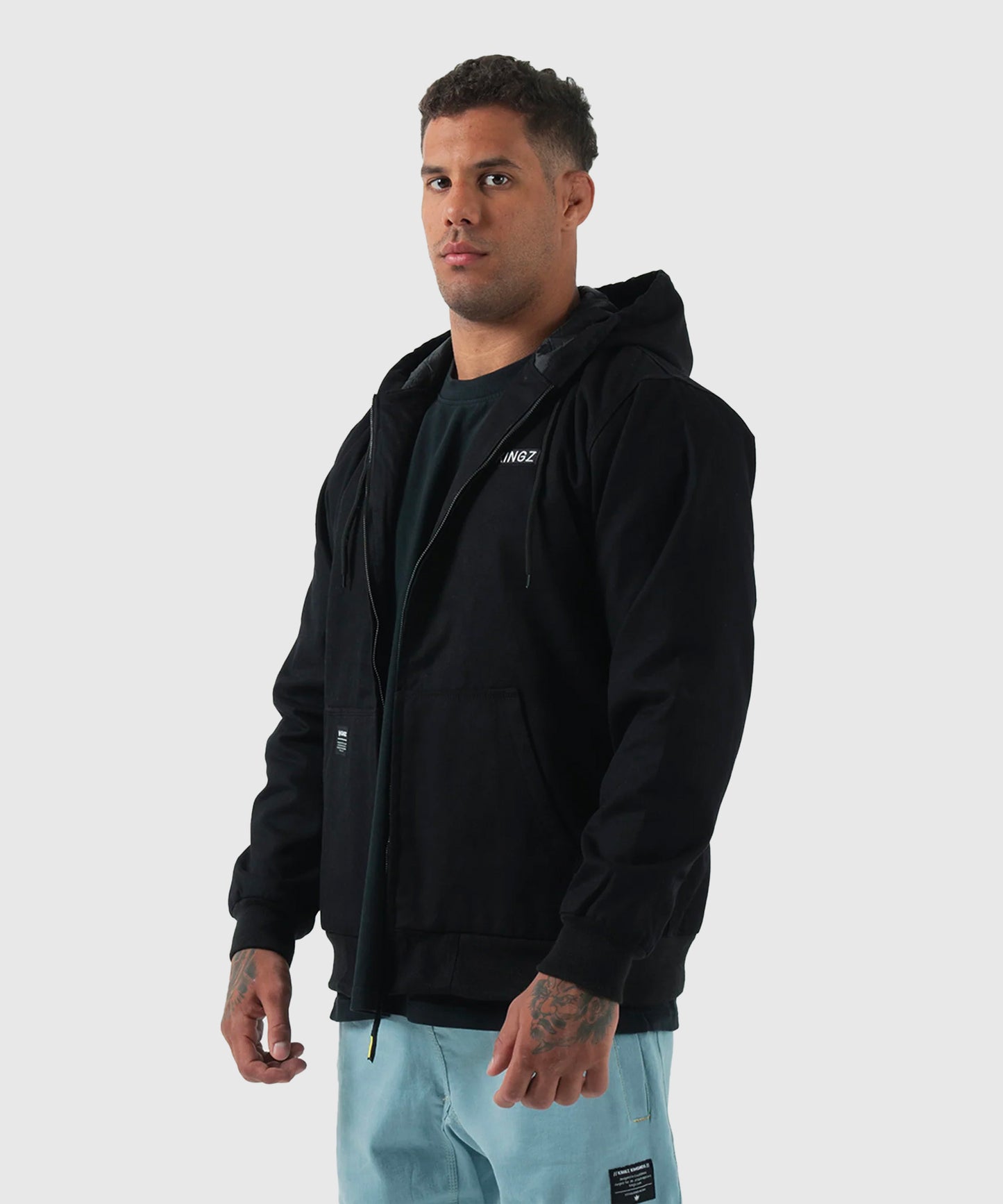 Kingz Canvas Jacke - Schwarz