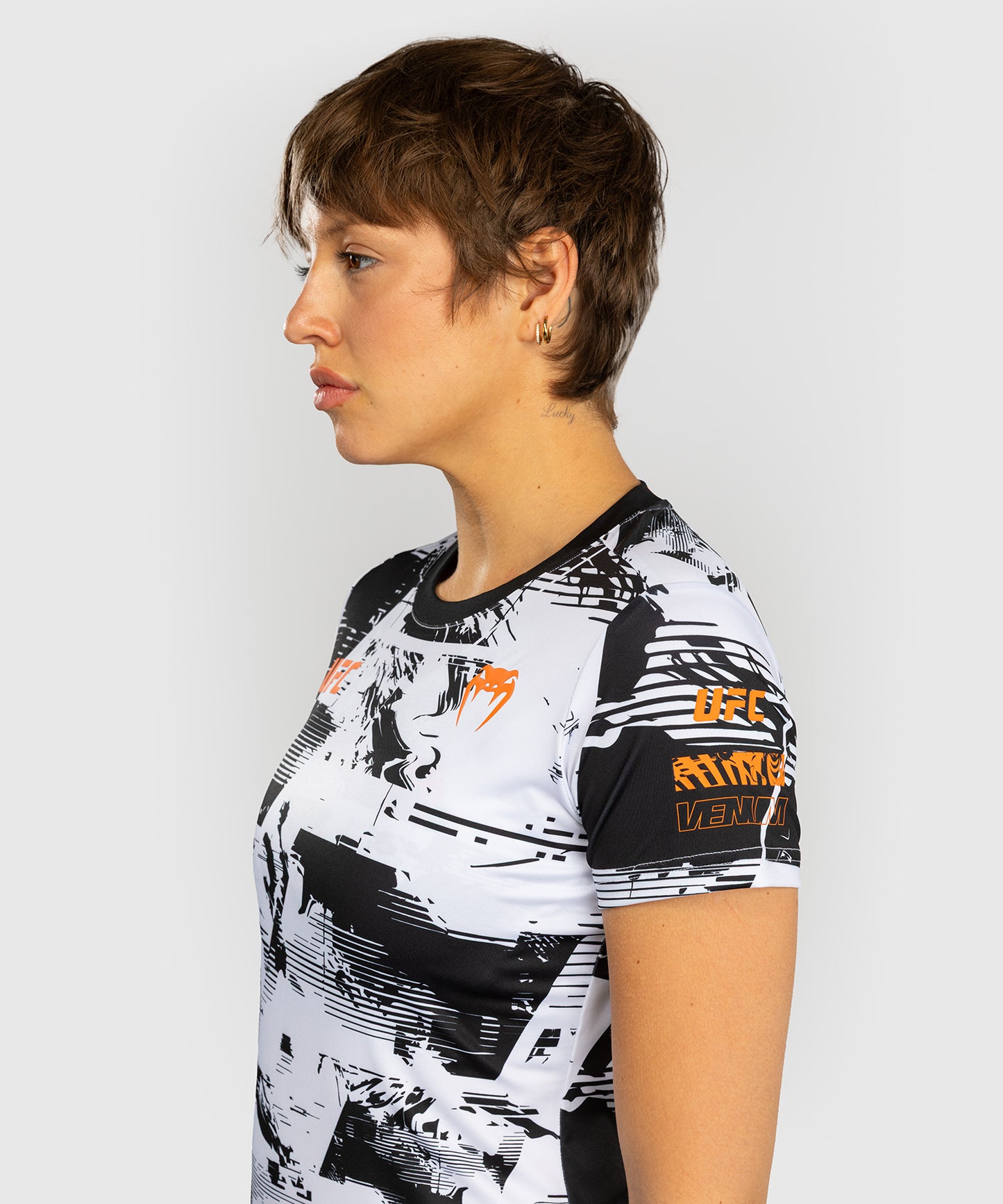 Women’s UFC Zenith by Venum White Authentic Fight Week Performance Short Sleeve T-Shirt