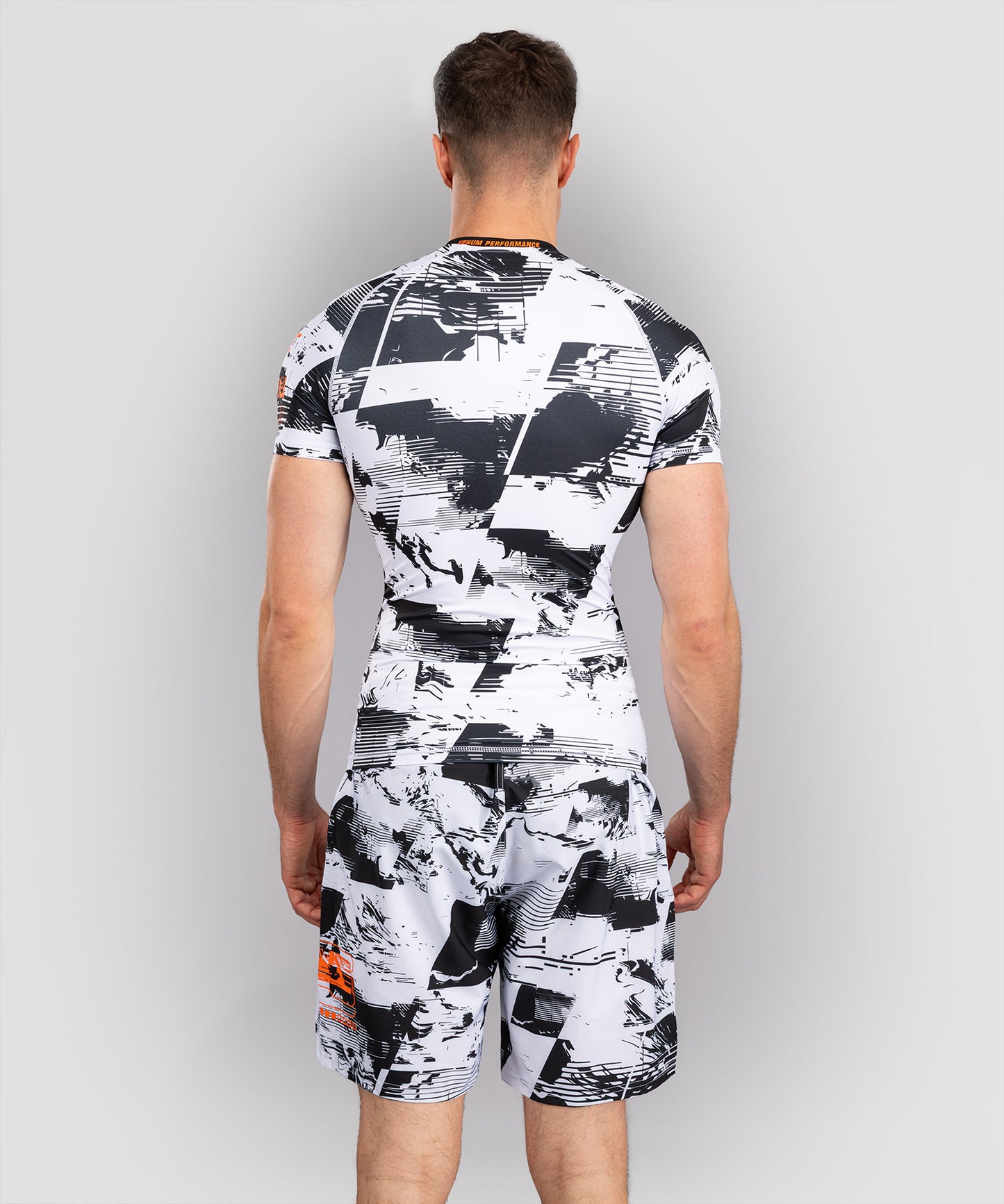 Men's UFC Zenith by Venum White Authentic Fight Week Performance Short Sleeve Rashguard