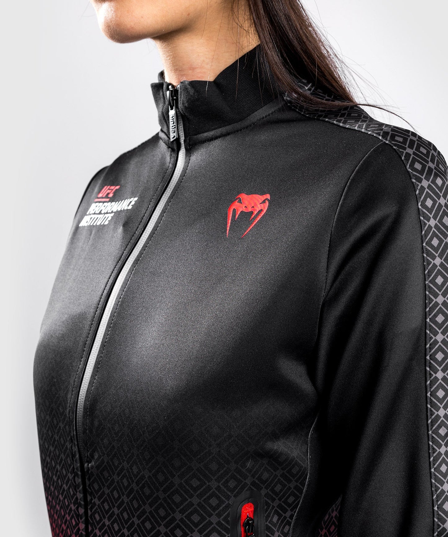 Veste UFC Venum Performance Institute - Pour Femmes - Noir/Rouge