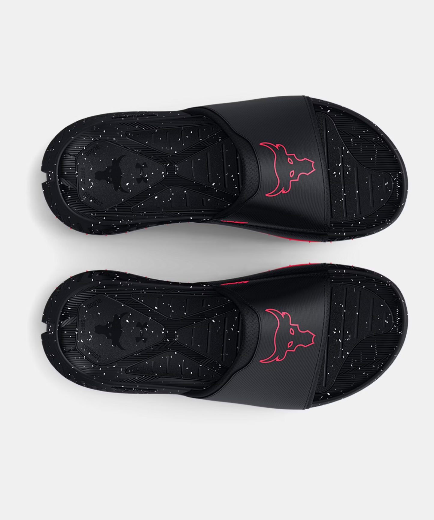 Under Armour Project Rock 3 UFC Ciabatte - Nero/Rosso