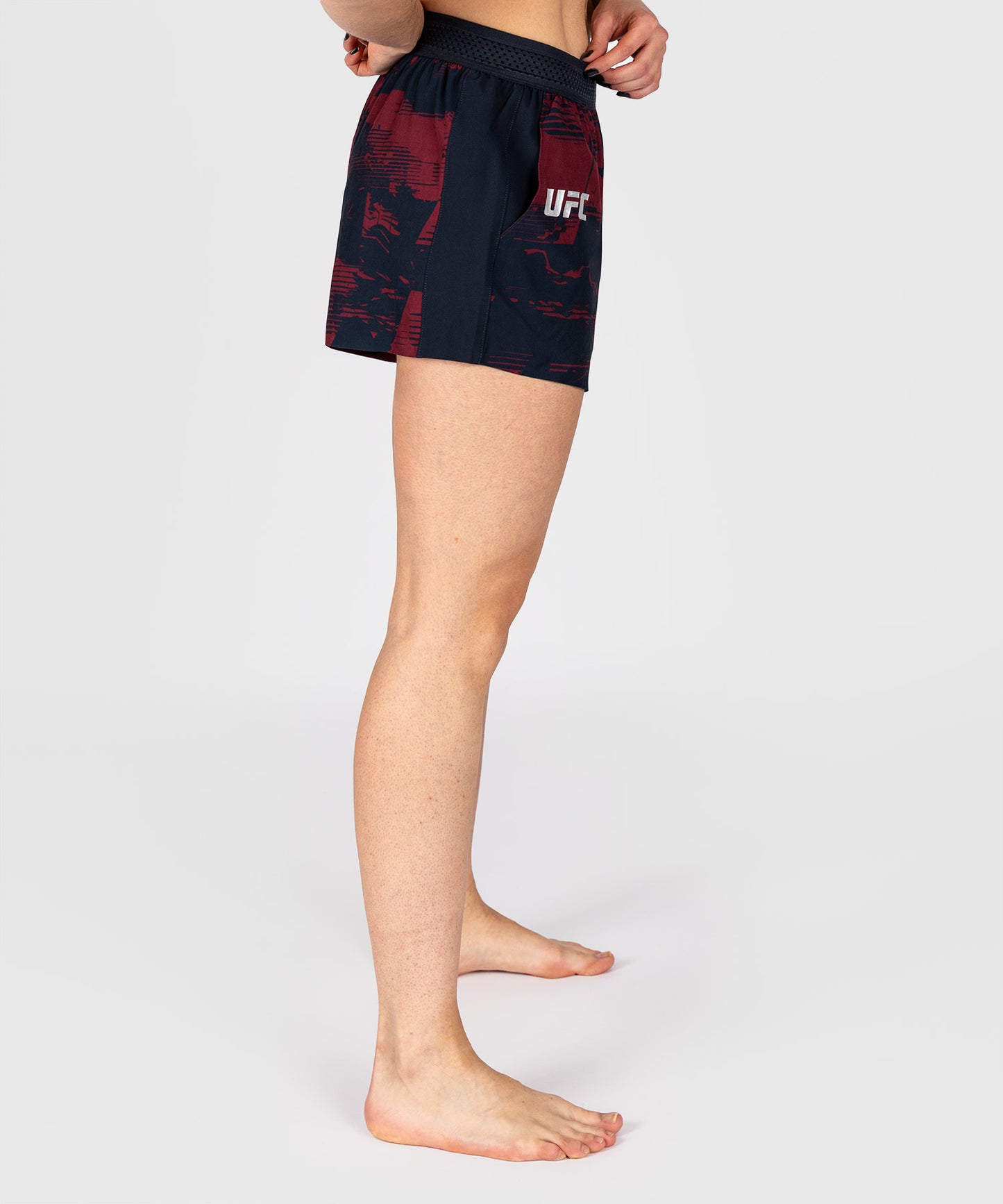UFC Zenith by Venum Authentic Fight Week Pantaloncini Performance Donna - Blu navy/Bordeaux/Argento
