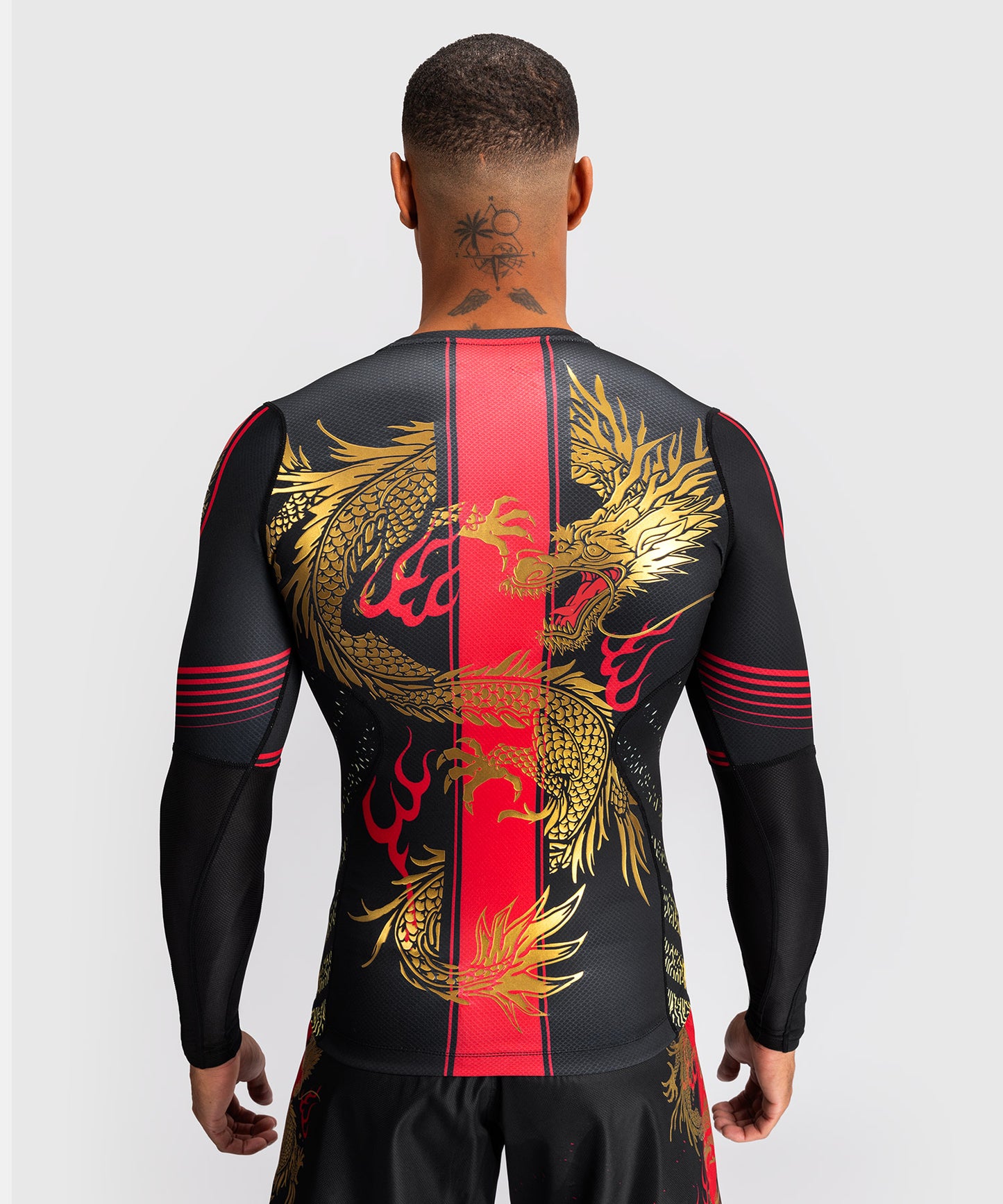 Venum x TEKKEN 8 - Marshall Law Rashguard - Negro/Rojo/Dorado