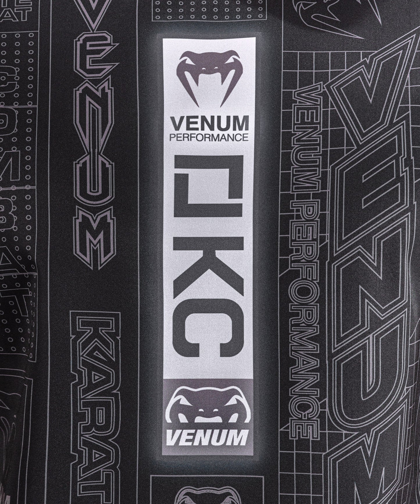 T-shirt Dry Tech Karate Combat by Venum – Noir/Gris