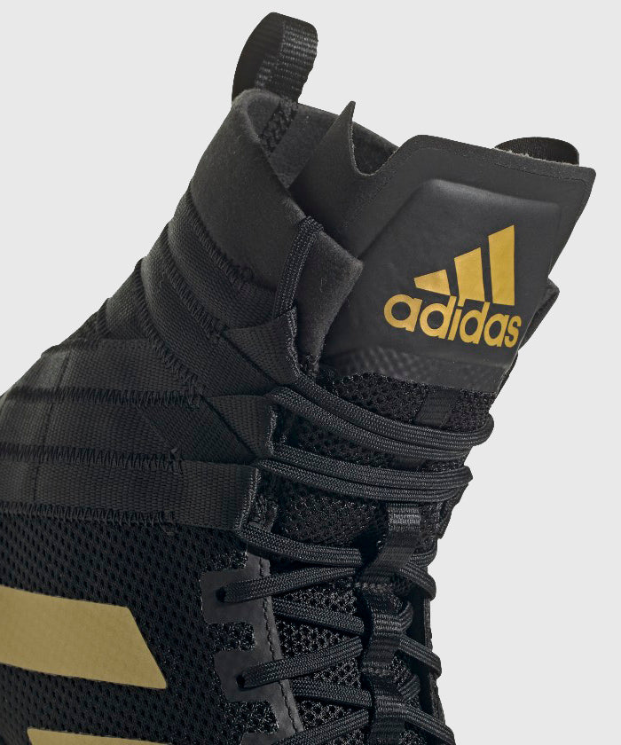 Adidas Speedex 18 Botas de Boxeo - Negro/Oro Mate
