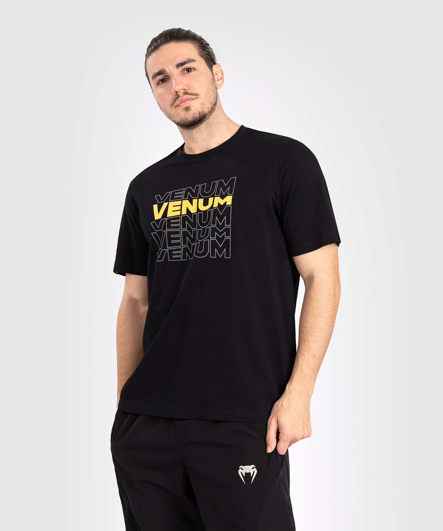  Venum Vertigo Maglietta a maniche corte da uomo - Nero/Giallo