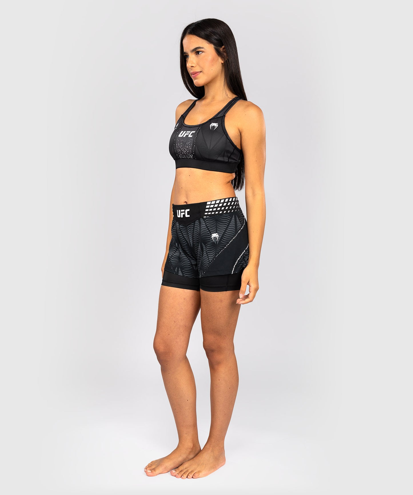 Short de combat coupe courte Femme UFC Zenith by Venum Authentic Fight Night - Noir