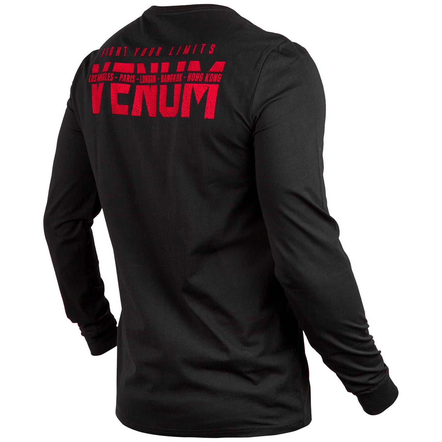 Venum Signature Langarm-T-Shirt - Schwarz/Rot