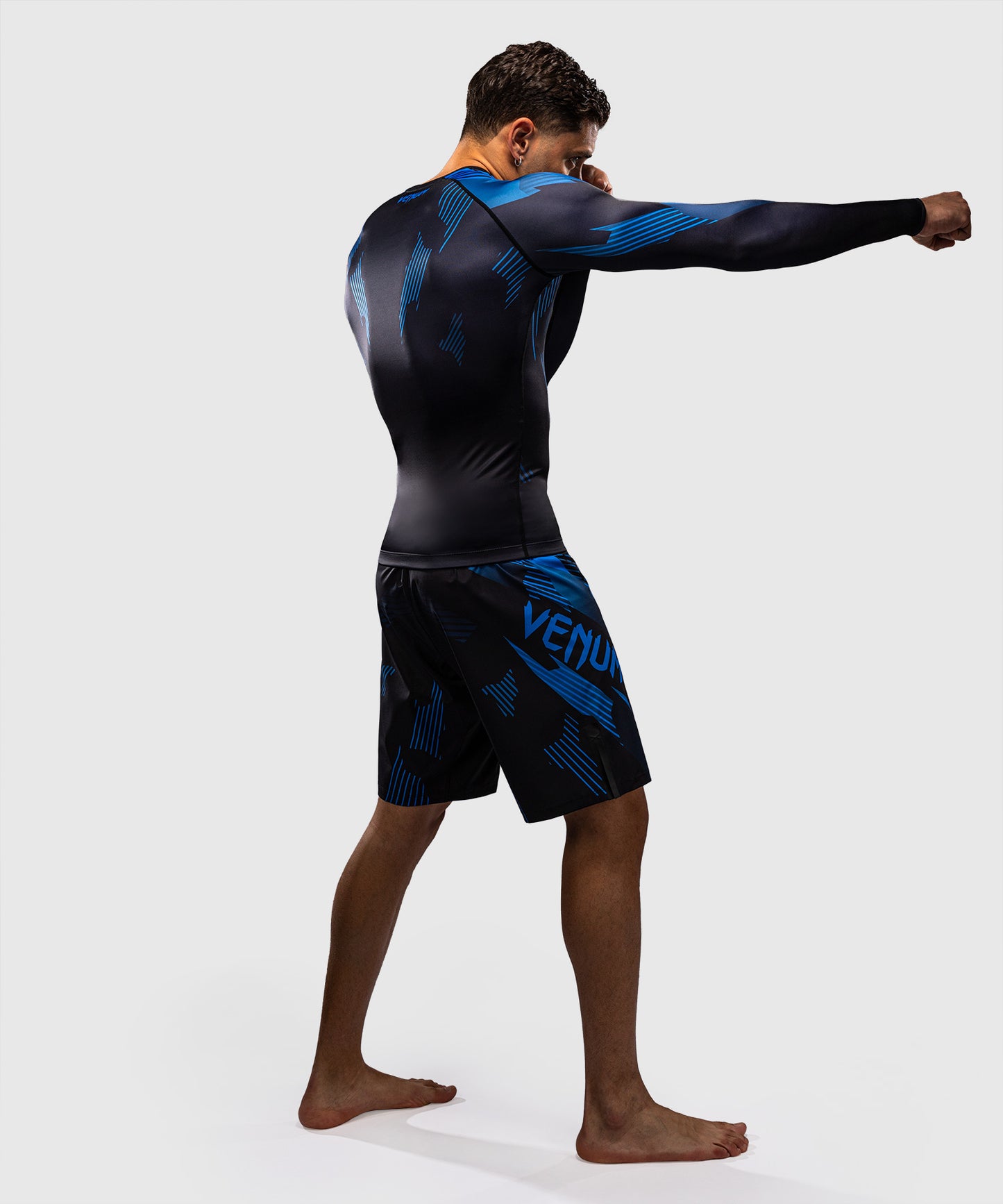 Venum No-Gi 6.0 Rashguard Manga Larga - Negro/Azul