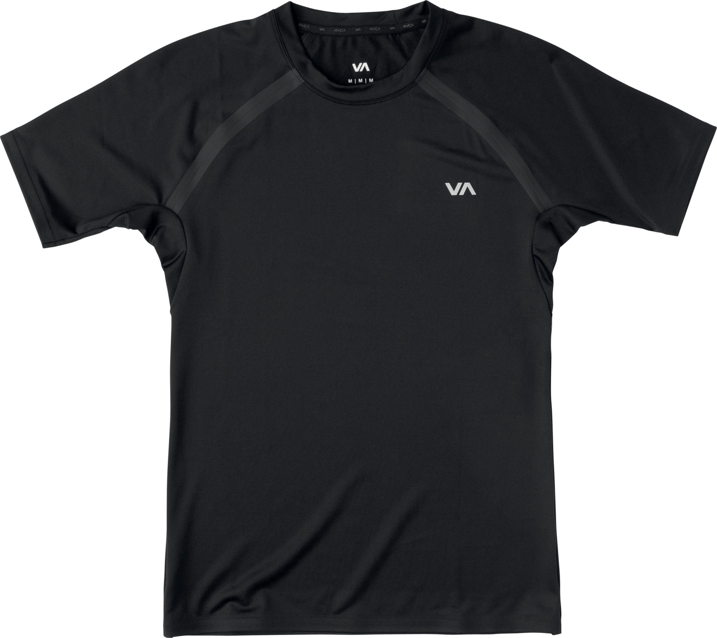 RVCA Kompressions-T-Shirt - Kurzarm - Schwarz