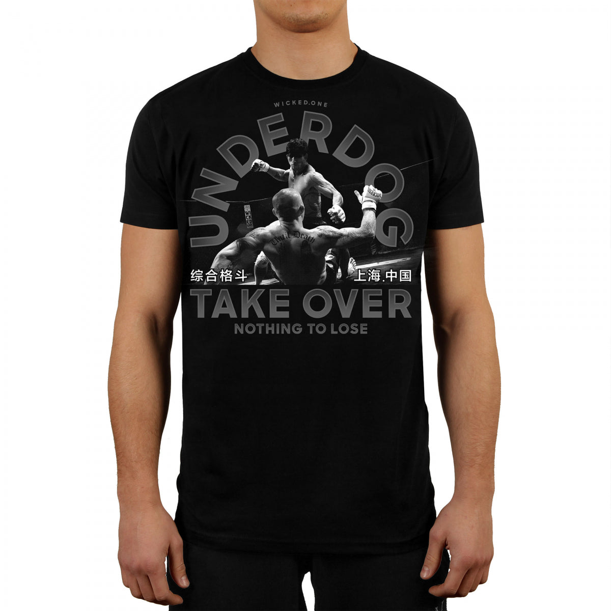 Wicked One Underdog Trainings-T-Shirt - Schwarz