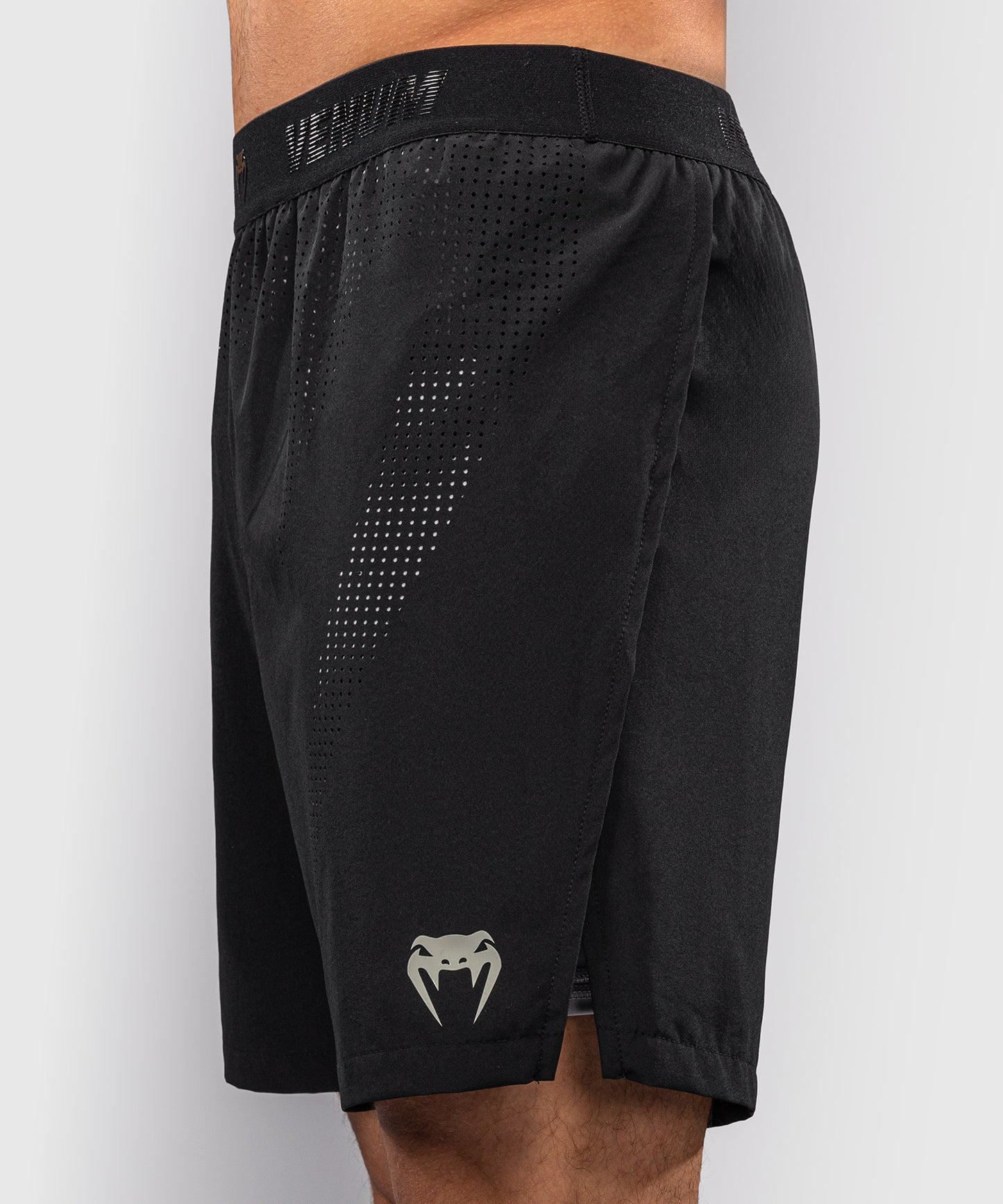 Pantaloncini da allenamento ibridi Venum Lazer - Nero/Grigio