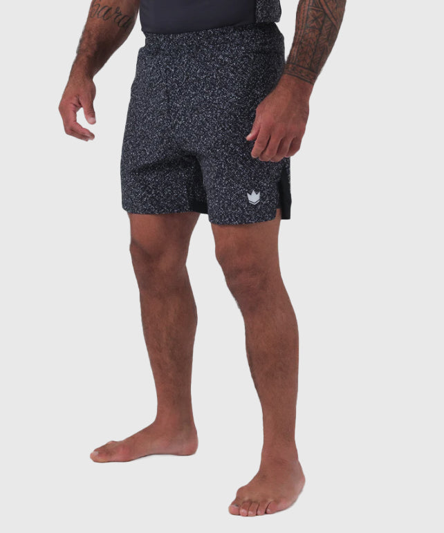 Kingz Hybrid Fightshorts - Nero/Bianco