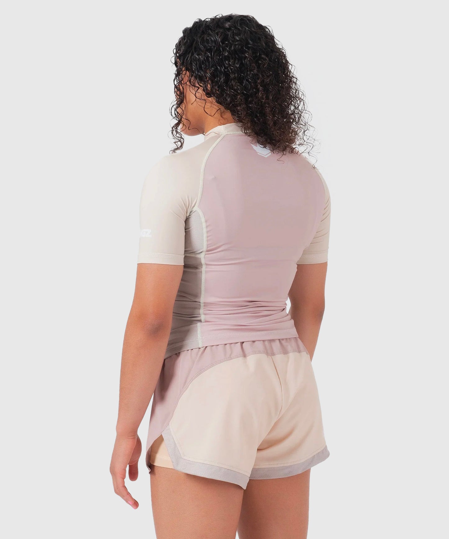 Rashguard À Manches Courtes Kingz Terra Femme - Rose/Beige