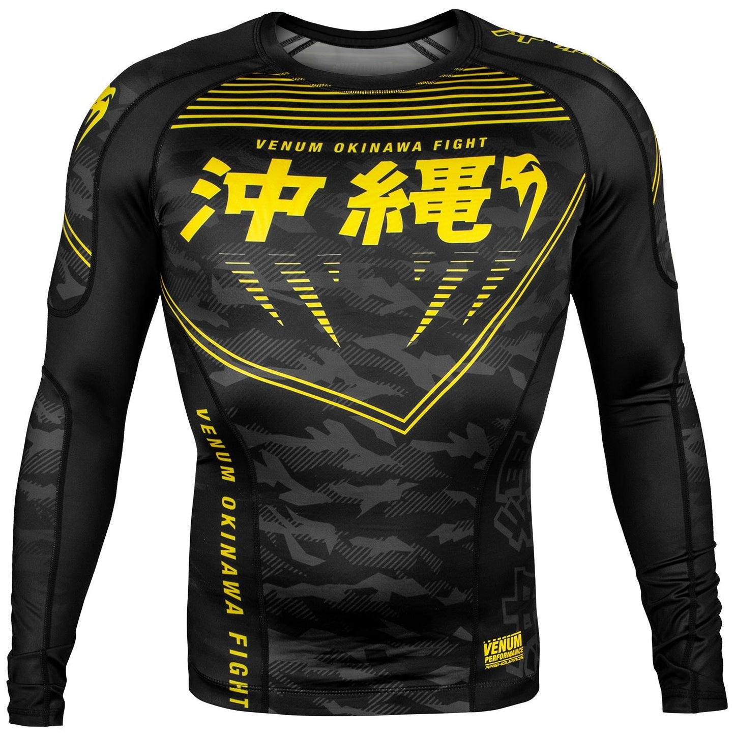 Rashguard Venum Okinawa 2.0 - Long Sleeve - Black/Yellow