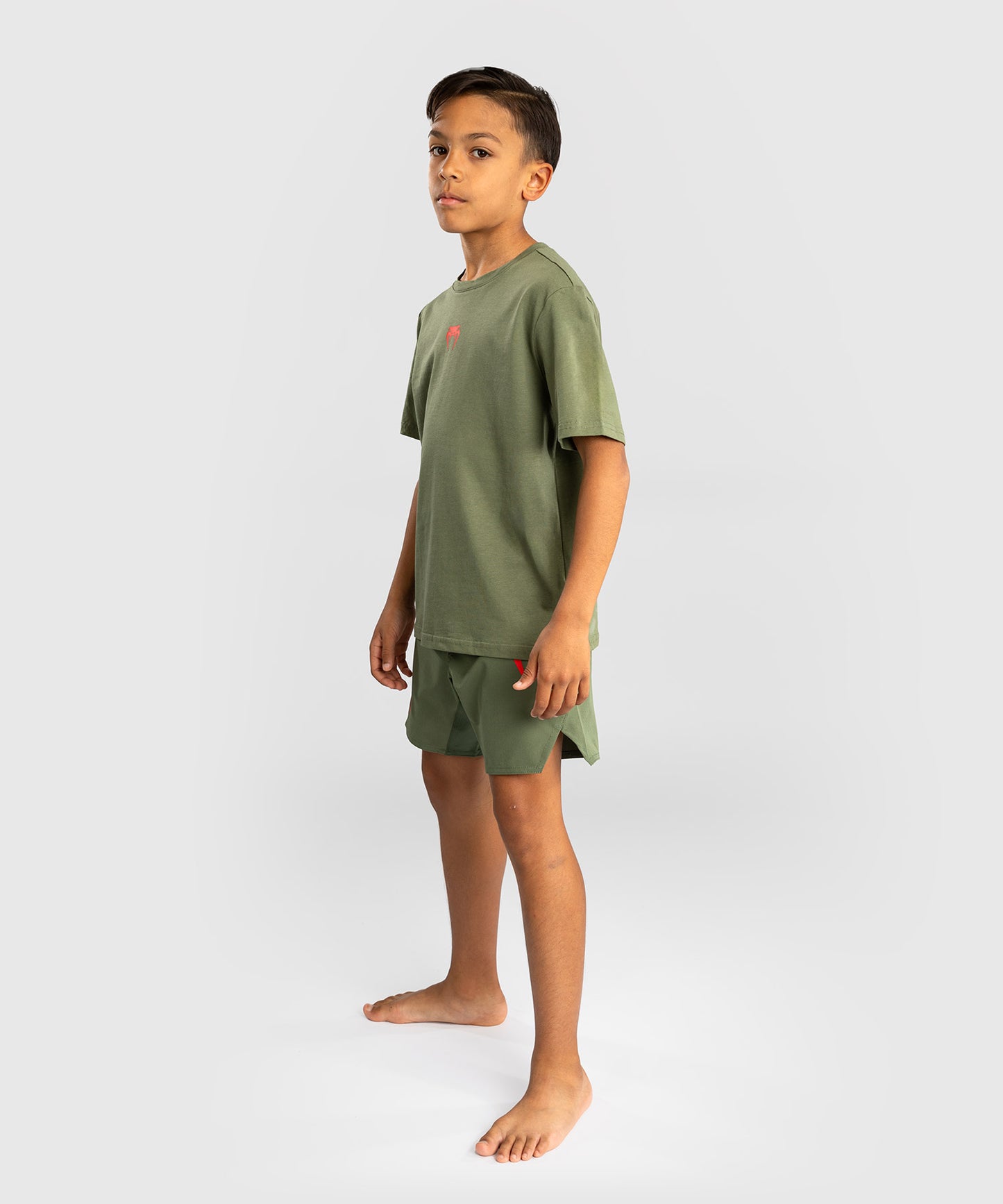 Venum Contender Kinder T-Shirt - Armeegrün/Orange