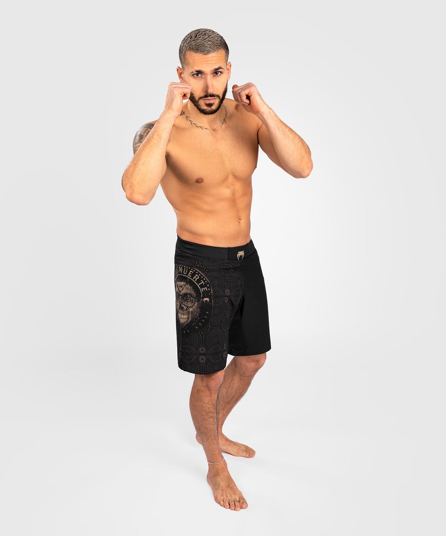 Venum Santa Muerte Dark Side Fightshort - Schwarz/Braun