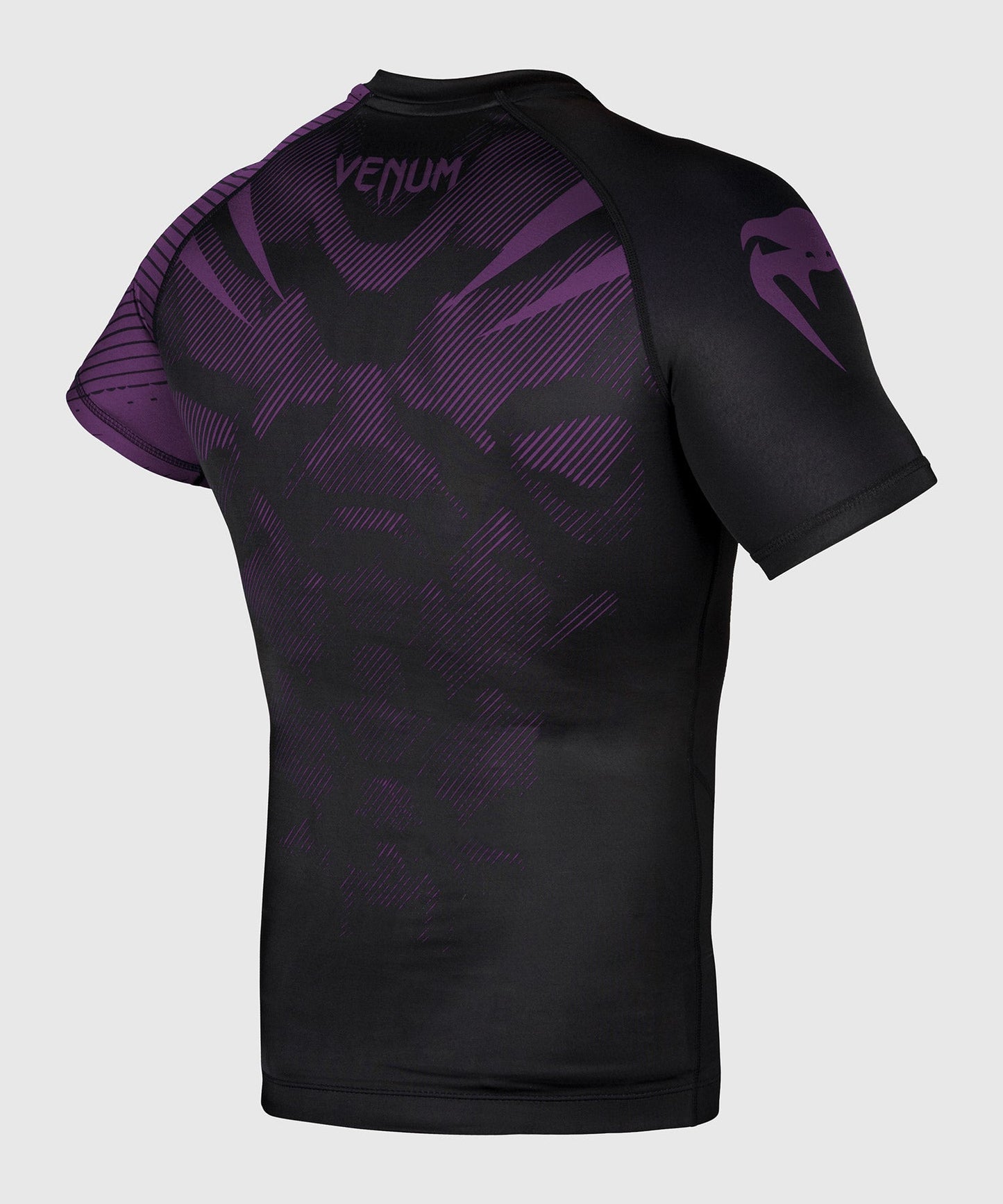 Venum NoGi 2.0 Rashguard - Kurzarm IBJJF-geprüft - Schwarz/Violett