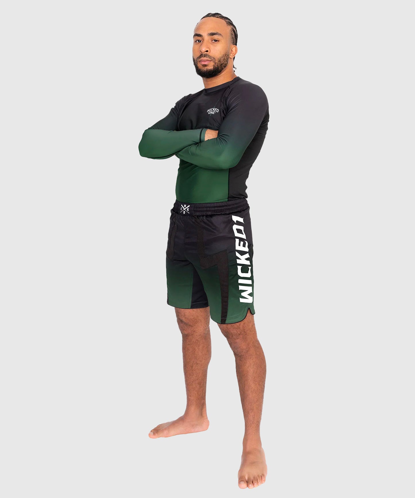 Wicked One Eager Ghost Fightshorts - Nero/Cachi