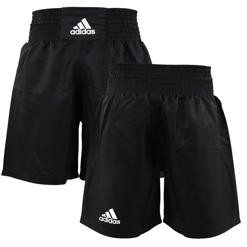 Adidas MULTI-BOXES Fightshorts - Schwarz/Weiß