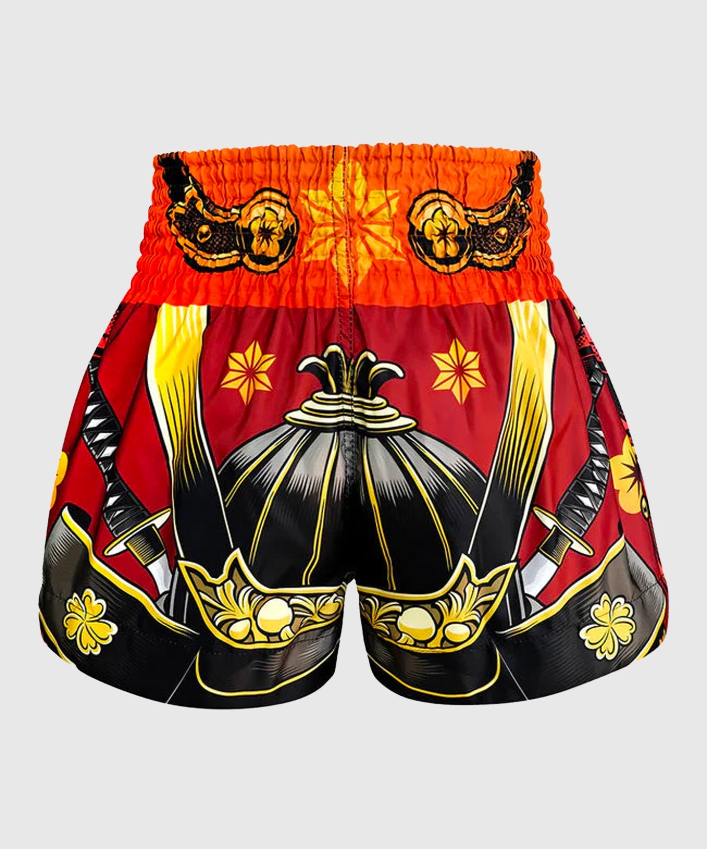 Tuff Samurai Skull Muay Thai Shorts - Rot