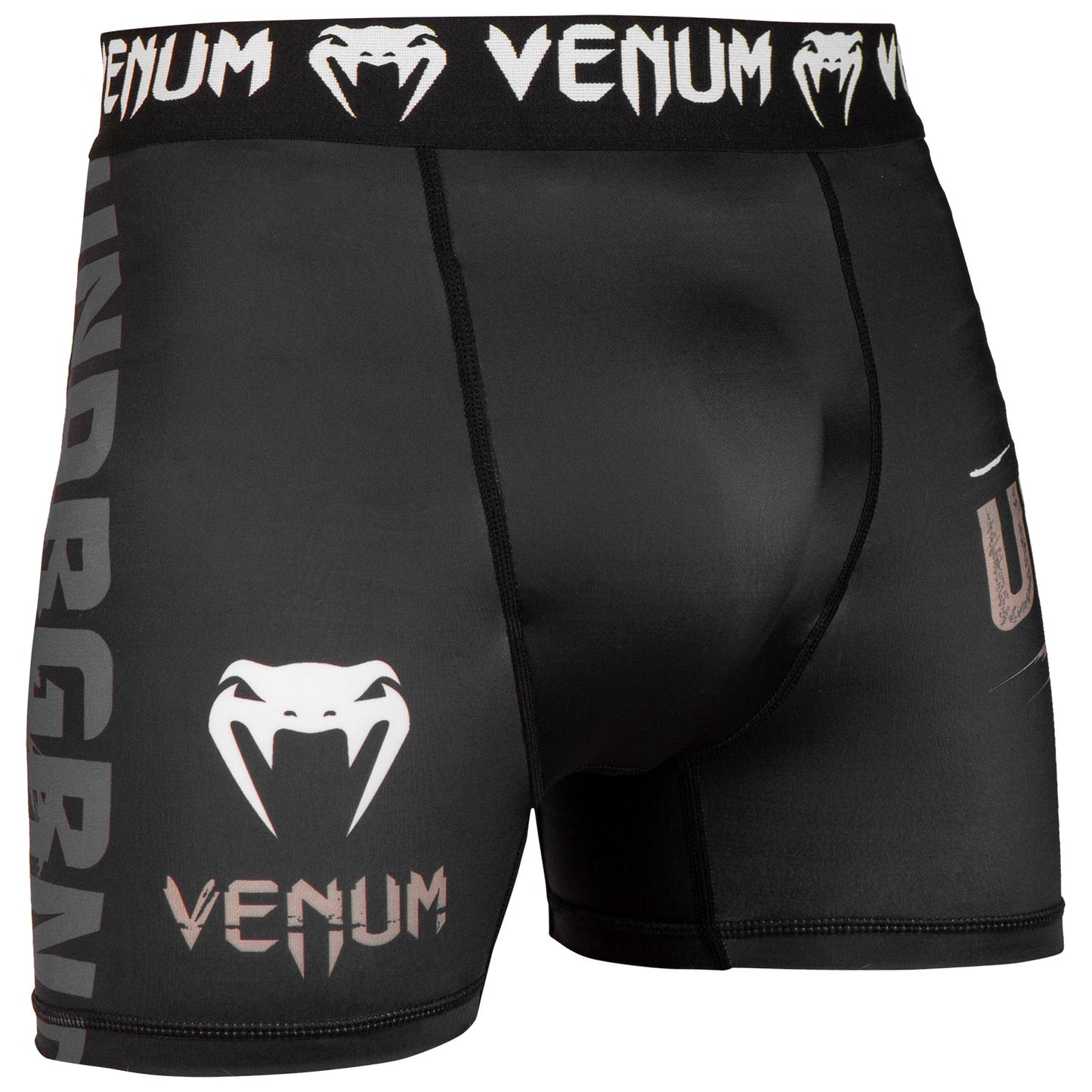 Short de compression court Venum Underground King - Noir/Sable