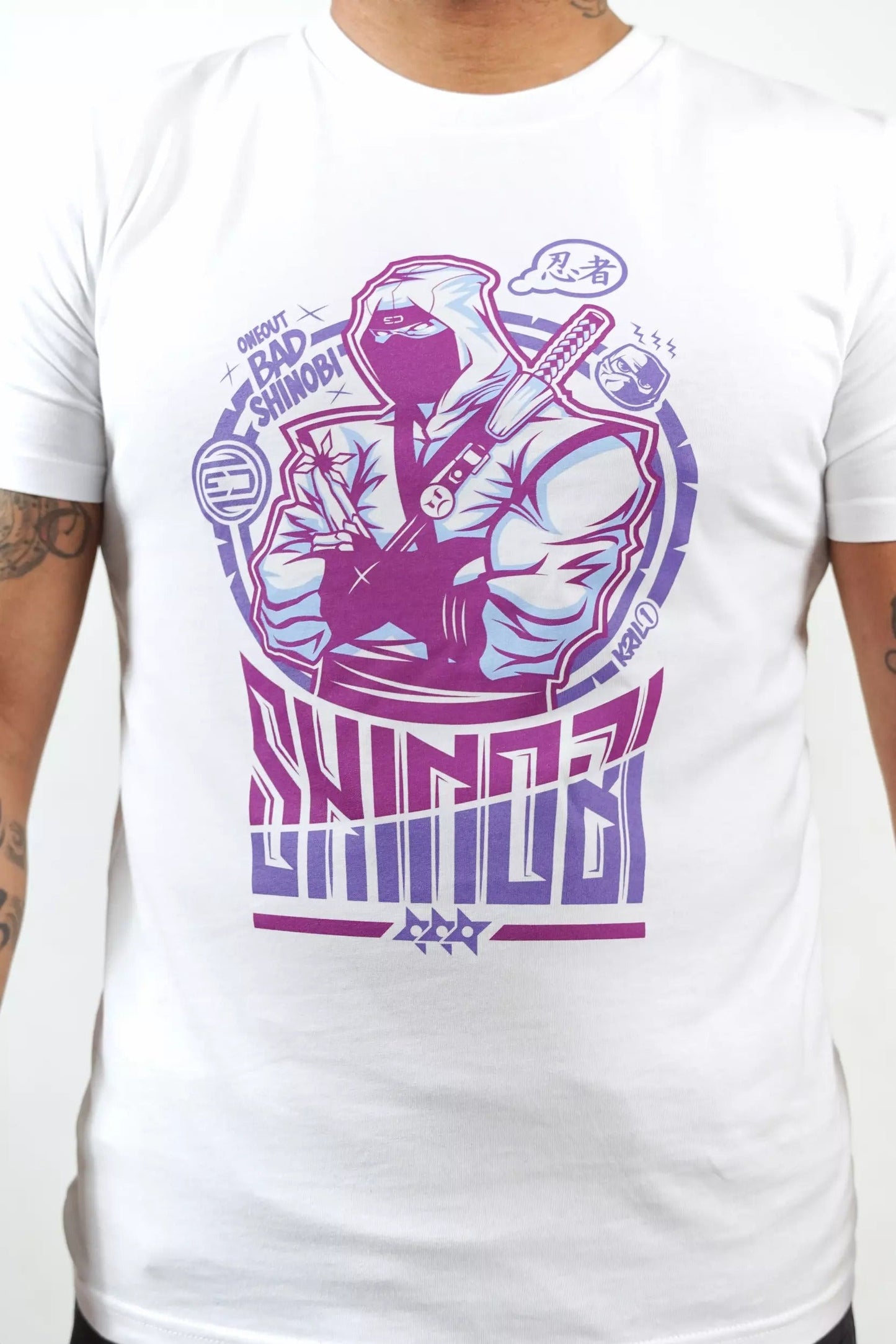 Oneout Bad Shinobi Maglietta da Allenamento - Bianco