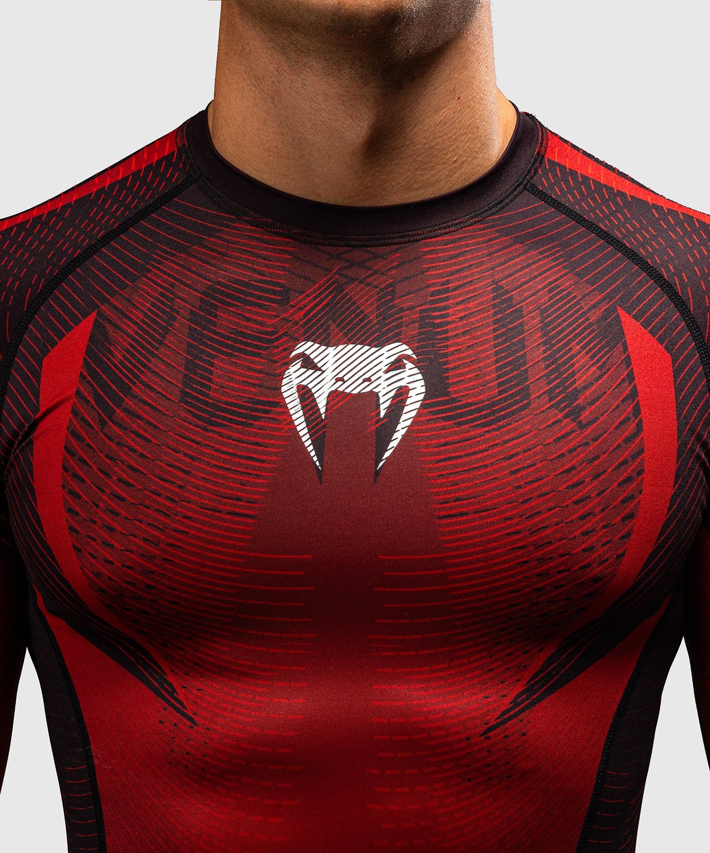 Venum Galactic 3.0 Rashguard Manga Larga - Rojo/Plata