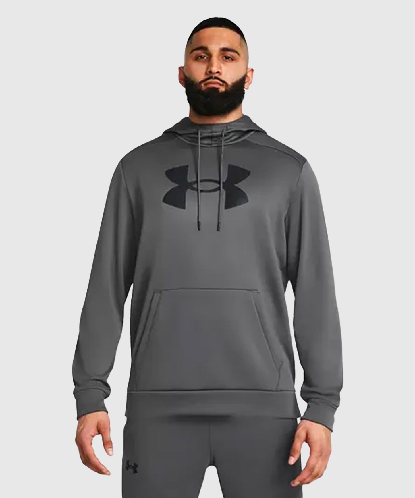 Under Armour Fleece® Big Logo Felpa con Cappuccio – Grigio