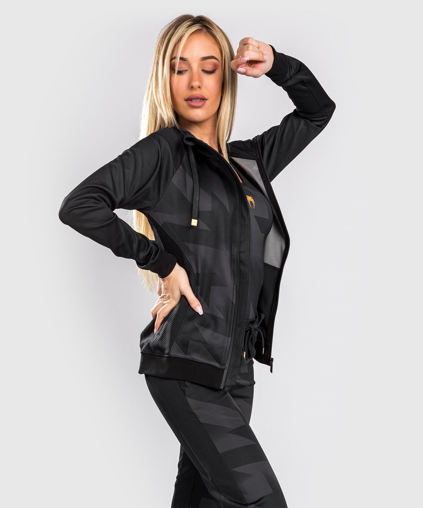 Sweatshirt à Capuche Venum Razor - Pour Femmes - Noir/Or