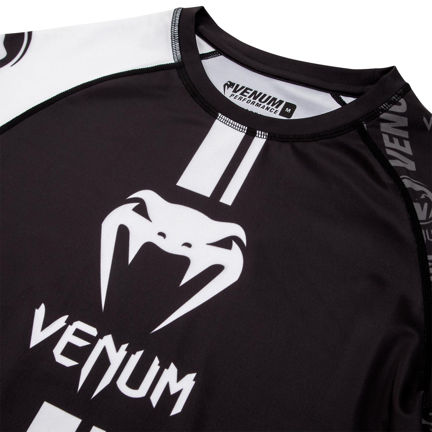 Venum Logos Rashguard - Langarm - Schwarz/Weiß